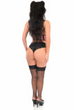 Daisy Corsets Lavish Black/Pink Checker Mesh Underwire Cincher w/Built In Halter Top - Daisy Corsets