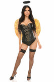 Daisy Corsets Lavish 3 PC Golden Gothic Angel Corset Costume - Daisy Corsets