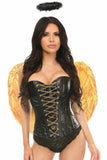 Daisy Corsets Lavish 3 PC Golden Gothic Angel Corset Costume - Daisy Corsets
