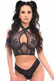 Daisy Corsets Lavish Pink Butterfly Underwire Cincher w/Built In Halter Top - Daisy Corsets