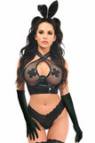 Daisy Corsets Lavish 4 PC Vinyl Vixen Bunny Corset Costume - Daisy Corsets