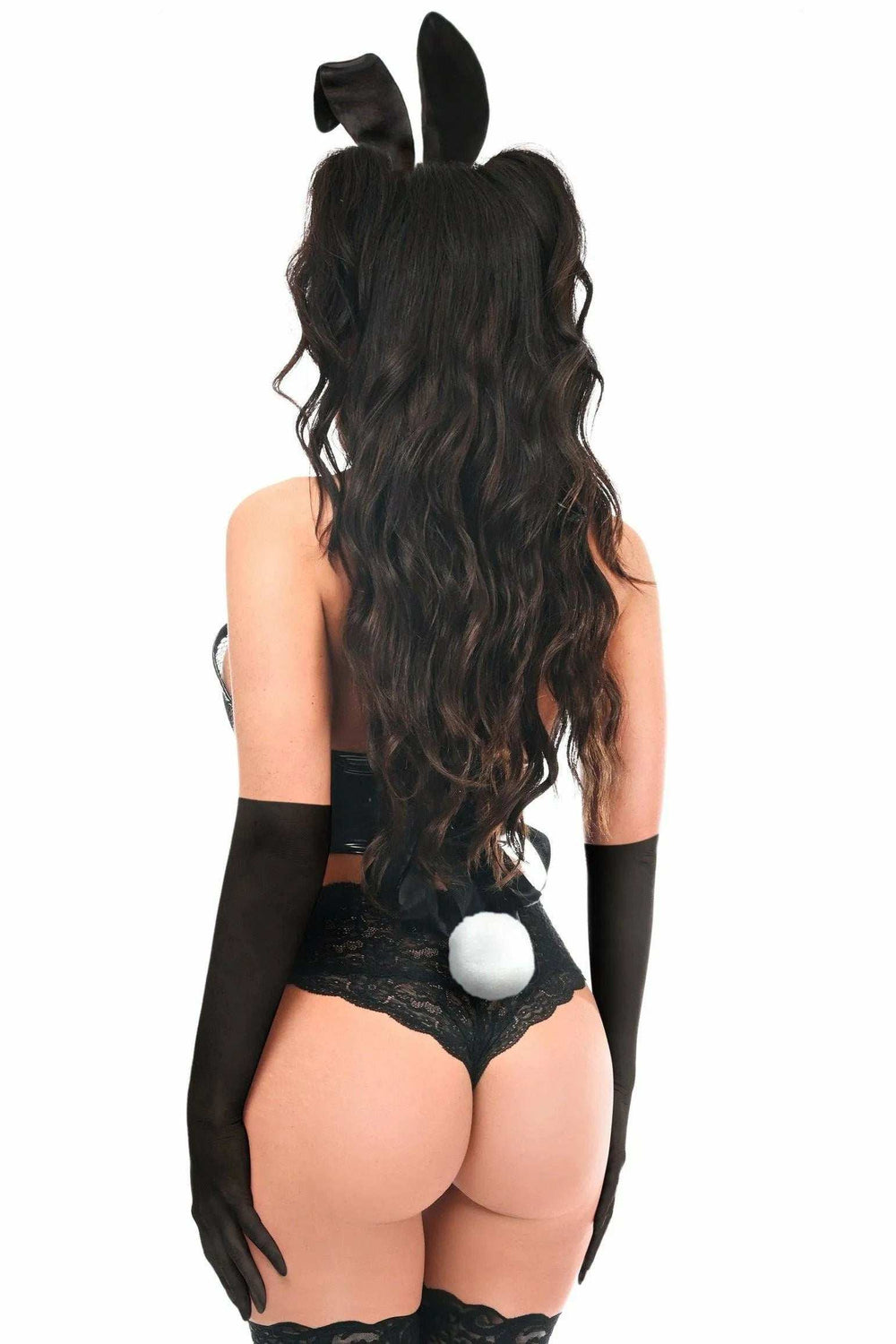 Lavish 4 PC Vinyl Vixen Bunny Corset Costume - Daisy Corsets - Flyclothing LLC