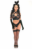 Daisy Corsets Lavish 4 PC Vinyl Vixen Bunny Corset Costume - Daisy Corsets