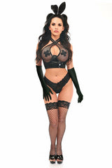 Daisy Corsets Lavish 4 PC Vinyl Vixen Bunny Corset Costume - Daisy Corsets