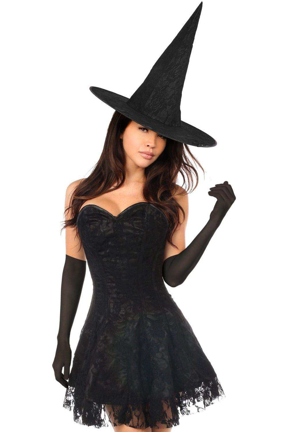 Daisy Corsets Lavish 3 PC Sultry Witch Corset Dress Costume - Daisy Corsets - Flyclothing LLC