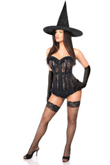 Daisy Corsets Lavish 3 PC Sheer Lace Witch Corset Costume - Daisy Corsets