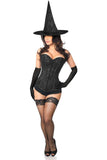 Daisy Corsets Lavish 3 PC Midnight Witch Corset Costume - Daisy Corsets