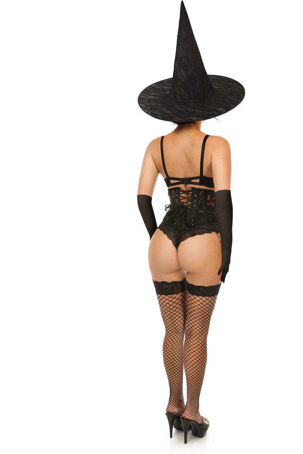 Daisy Corsets Lavish 3 PC Daring Witch Corset Costume - Daisy Corsets - Flyclothing LLC
