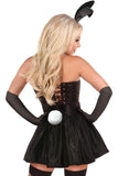 Daisy Corsets Lavish 5 PC Flirty Black Bunny Corset Costume - Daisy Corsets