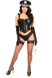 Daisy Corsets Lavish 4 PC Faux Leather Cop Corset Costume - Daisy Corsets