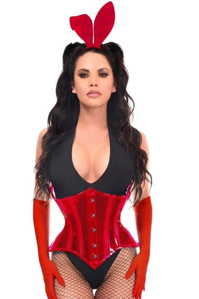 Daisy Corsets Lavish 4 PC Red Festival Bunny Corset Costume - Daisy Corsets - Flyclothing LLC