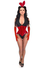 Daisy Corsets Lavish 4 PC Red Festival Bunny Corset Costume - Daisy Corsets
