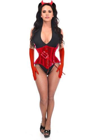 Daisy Corsets Lavish 4 PC Red Festival Devil Corset Costume - Daisy Corsets