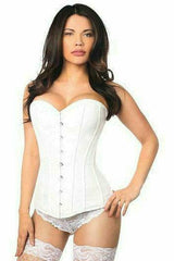 Daisy Corsets Lavish White Brocade Corset - Daisy Corsets