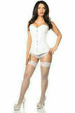 Daisy Corsets Lavish White Brocade Corset - Daisy Corsets - Flyclothing LLC