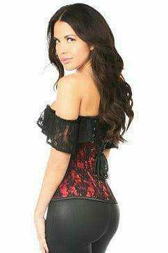 Daisy Corsets Lavish Red Lace Off-The-Shoulder Corset - Daisy Corsets - Flyclothing LLC
