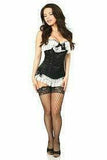 Daisy Corsets Lavish Black Burlesque Corset w/Lace - Daisy Corsets