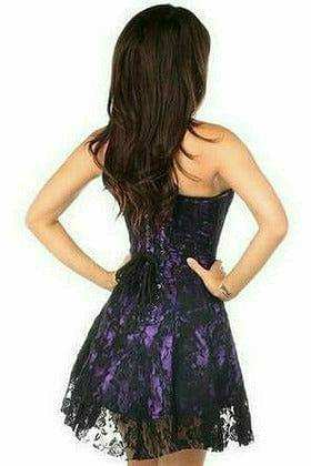 Daisy Corsets Lavish Purple Lace Corset Dress - Daisy Corsets - Flyclothing LLC