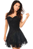Daisy Corsets Lavish Black Lace Corset Dress - Daisy Corsets