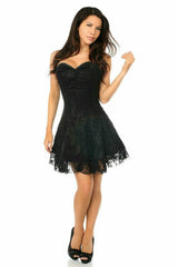 Daisy Corsets Lavish Black Lace Corset Dress
