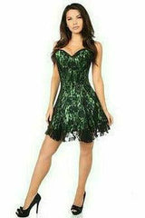 Daisy Corsets Lavish Green Lace Corset Dress