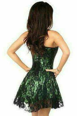 Daisy Corsets Lavish Green Lace Corset Dress - Daisy Corsets - Flyclothing LLC