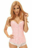 Daisy Corsets Lavish Lt Pink Lace Overbust Corset w/Zipper - Daisy Corsets