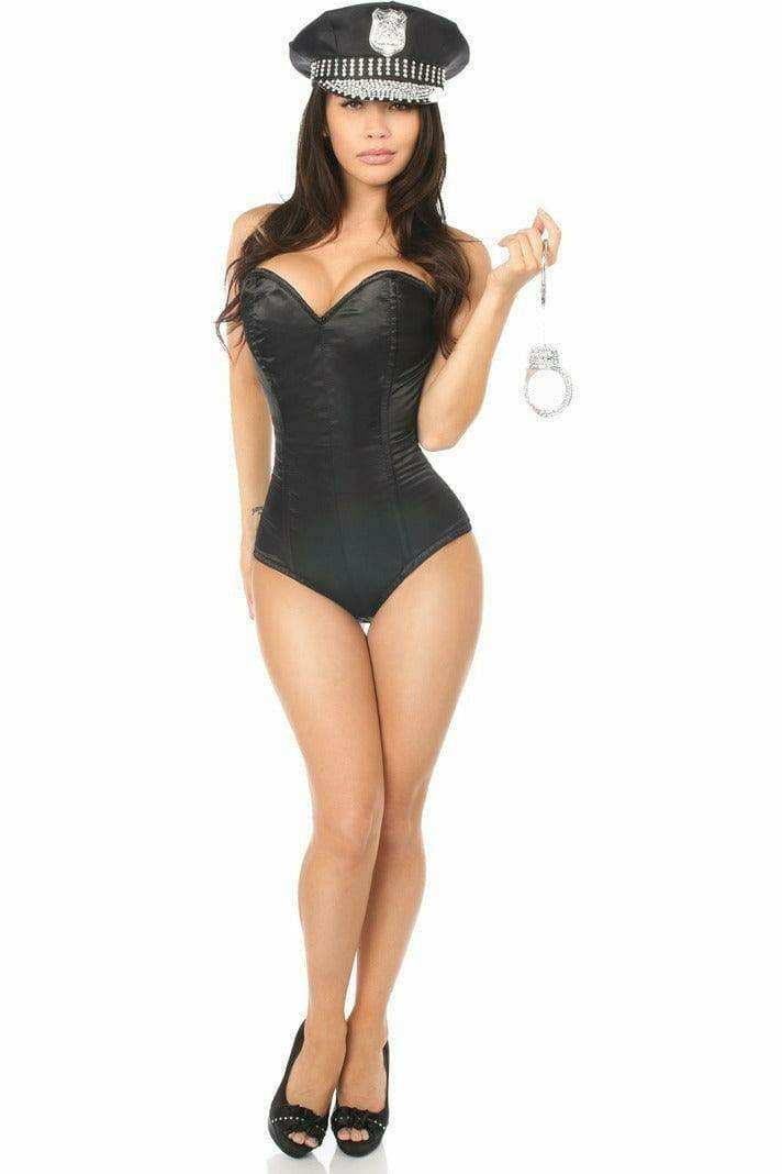 Daisy Corsets Lavish 3 PC Rhinestone Cop Costume - Daisy Corsets - Flyclothing LLC