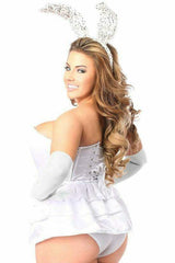Daisy Corsets Lavish 4 PC White Bunny Corset Costume - Daisy Corsets - Flyclothing LLC