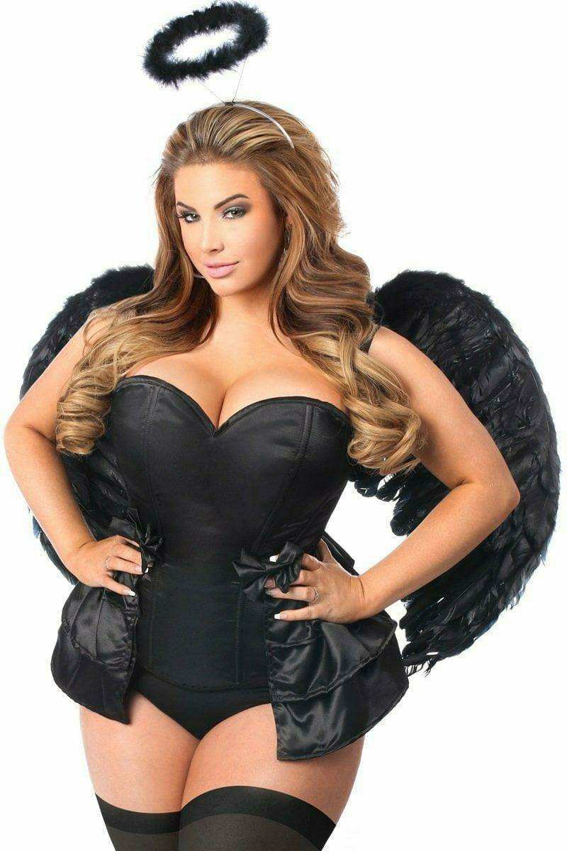 Daisy Corsets Lavish 4 PC Angel of Darkness Corset Costume - Daisy Corsets - Flyclothing LLC