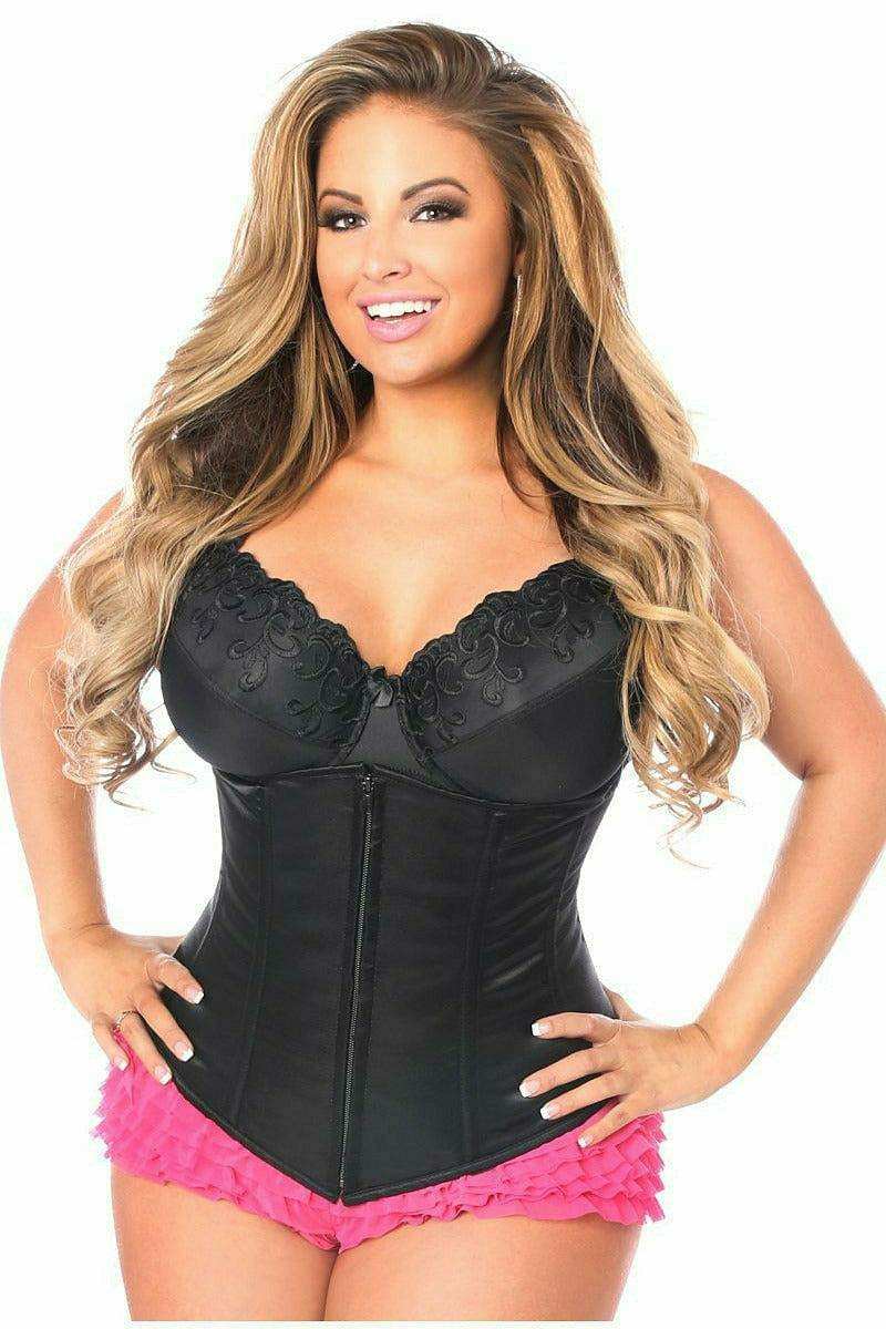 Daisy Corsets Lavish Black Underbust Zipper Corset - Daisy Corsets - Flyclothing LLC