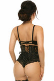 Daisy Corsets Lavish Black Sheer Lace Waist Cincher Corset - Daisy Corsets