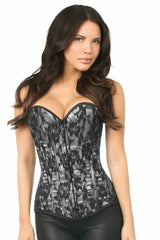 Daisy Corsets Lavish White Lace Front Zipper Corset - Daisy Corsets