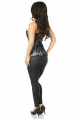 Daisy Corsets Lavish White Lace Front Zipper Corset - Daisy Corsets