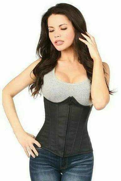 Daisy Corsets Lavish Black Cotton Underbust Corset - Daisy Corsets - Flyclothing LLC