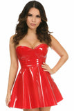Daisy Corsets Lavish Red Patent PVC Underwire Bustier - Daisy Corsets - Flyclothing LLC