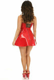 Daisy Corsets Lavish Red Patent PVC Underwire Bustier - Daisy Corsets - Flyclothing LLC