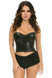Daisy Corsets Lavish Faux Leather Underwire Bustier - Daisy Corsets