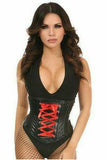Daisy Corsets Lavish Wet Look Faux Leather Lace-Up Under Bust Corset - Daisy Corsets