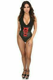Daisy Corsets Lavish Wet Look Faux Leather Lace-Up Under Bust Corset - Daisy Corsets