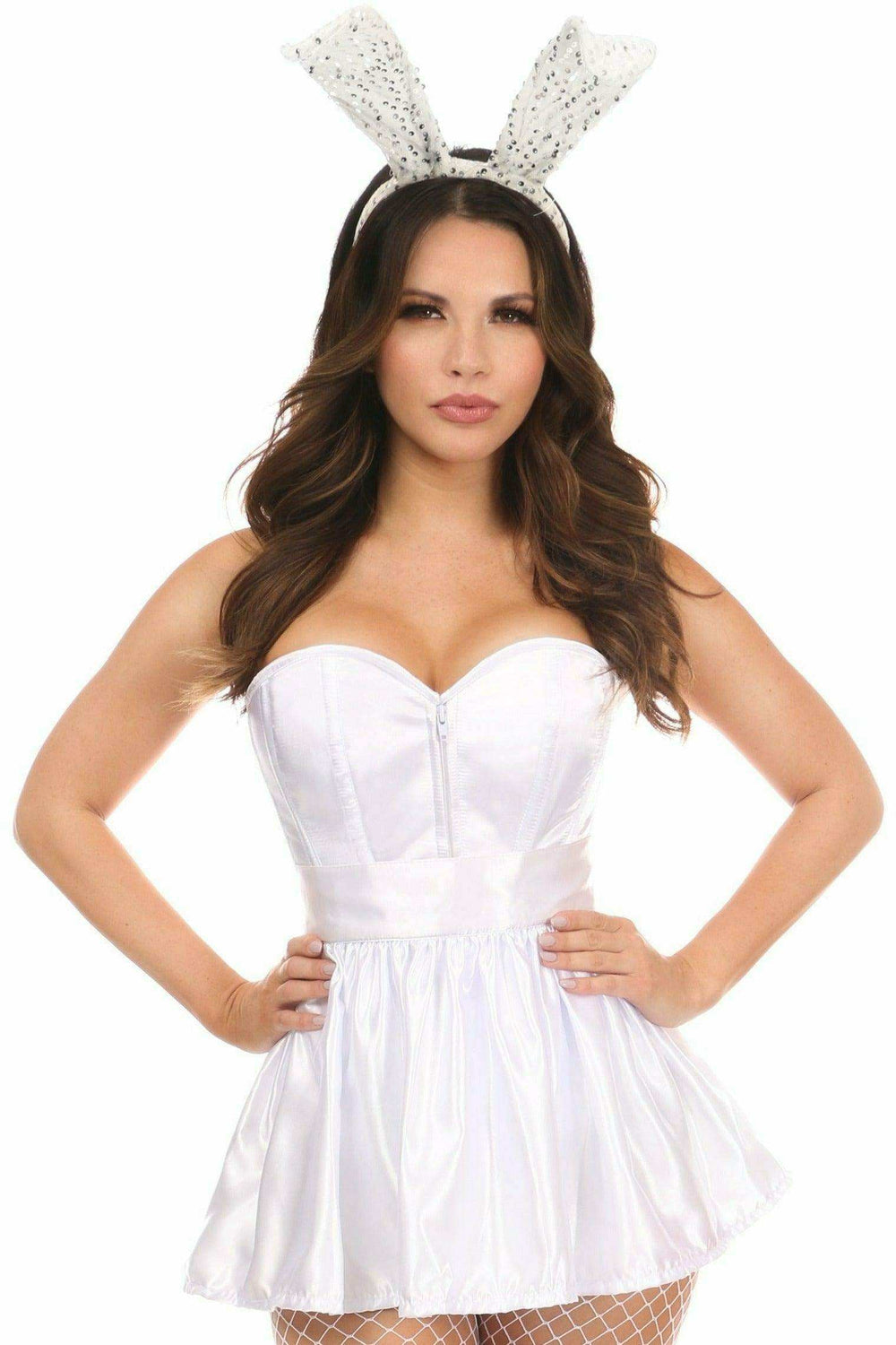 Daisy Corsets Lavish 3 PC Sexy Bunny Corset Costume - Daisy Corsets - Flyclothing LLC