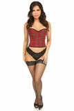 Daisy Corsets Lavish Red Plaid Underwire Bustier - Daisy Corsets - Flyclothing LLC