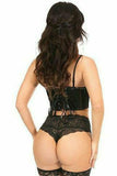 Daisy Corsets Lavish Black Patent Short Bustier - Daisy Corsets