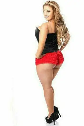 Daisy Corsets Lavish Black Sweetheart Front Zipper Corset - Daisy Corsets - Flyclothing LLC