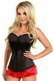 Daisy Corsets Lavish Black Sweetheart Front Zipper Corset - Daisy Corsets