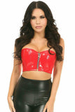 Daisy Corsets Lavish Red Patent Short Bustier Top - Daisy Corsets