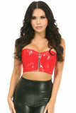 Daisy Corsets Lavish Red Patent Short Bustier Top - Daisy Corsets