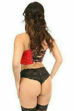 Daisy Corsets Lavish Red Patent Short Bustier Top - Daisy Corsets - Flyclothing LLC