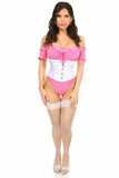Daisy Corsets Lavish White Satin Mini Cincher - Daisy Corsets