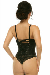 Daisy Corsets Lavish Black Lace Mini Cincher - Daisy Corsets - Flyclothing LLC